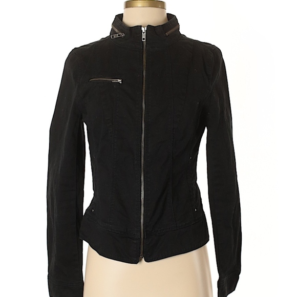 Express Jackets & Blazers - EXPRESS DENIM JACKET WITH ZIPPERS